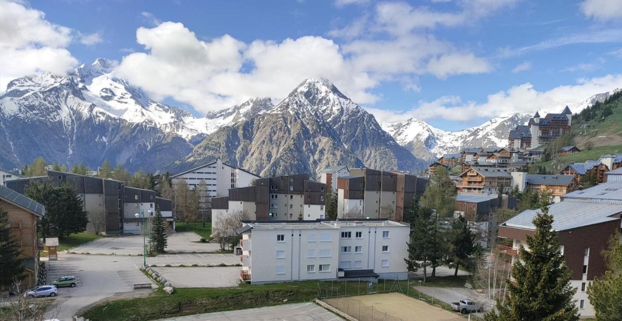 Residence Plein Sud A Cote Jandri Express, Front De Neige, Vue Splendide, Label 2 Alpes, Classe 2 Etoiles Tourisme 莱德萨阿尔卑斯 外观 照片