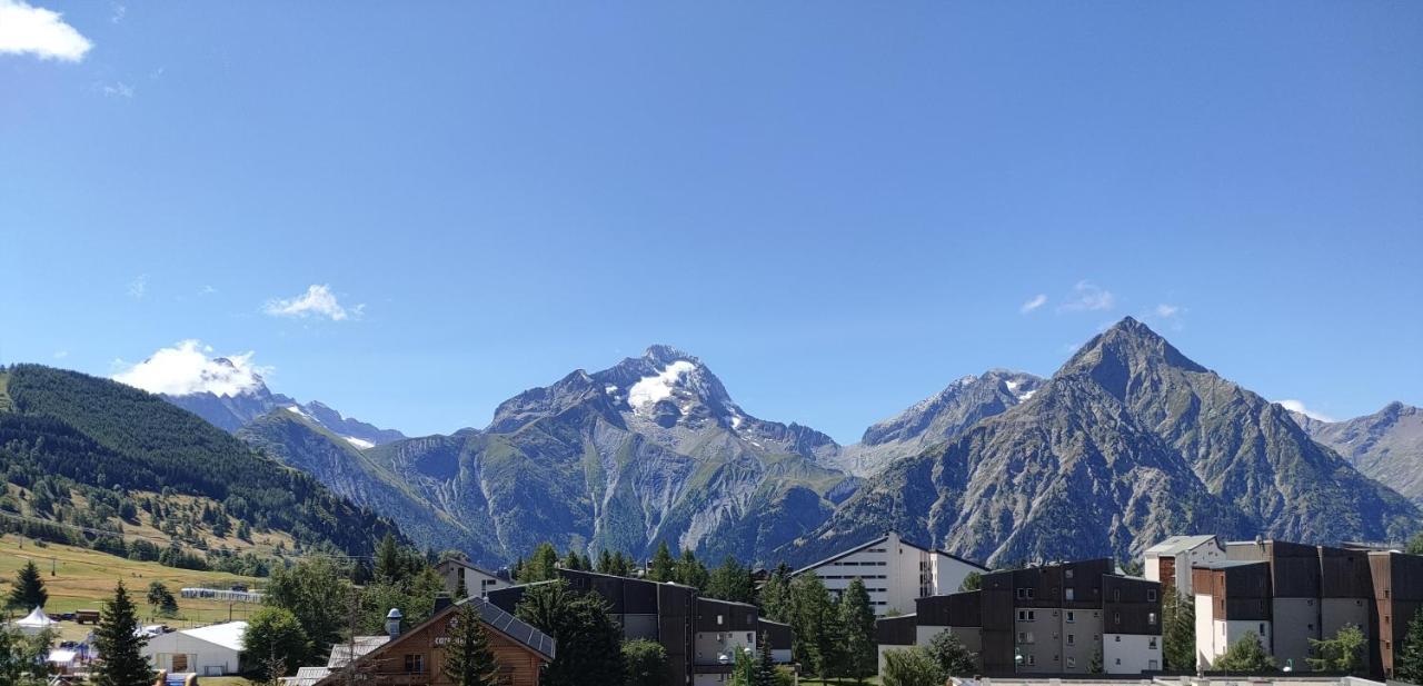 Residence Plein Sud A Cote Jandri Express, Front De Neige, Vue Splendide, Label 2 Alpes, Classe 2 Etoiles Tourisme 莱德萨阿尔卑斯 外观 照片
